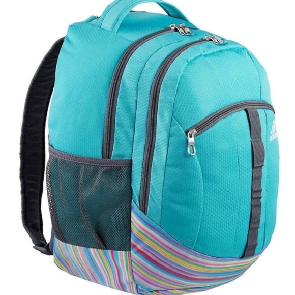 Adidas Stratton Backpack Aqua Blue New NWT - Picture 2 of 12